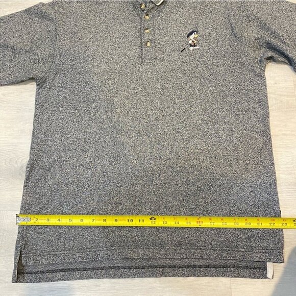 Disney Foursome M Grumpy Embroidered Snow White Mens Polo Shirt in Heather Grey - Picture 11 of 16